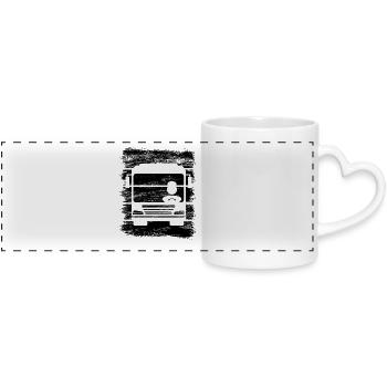 busman - Panoramic mug with heart handle - white - Front
