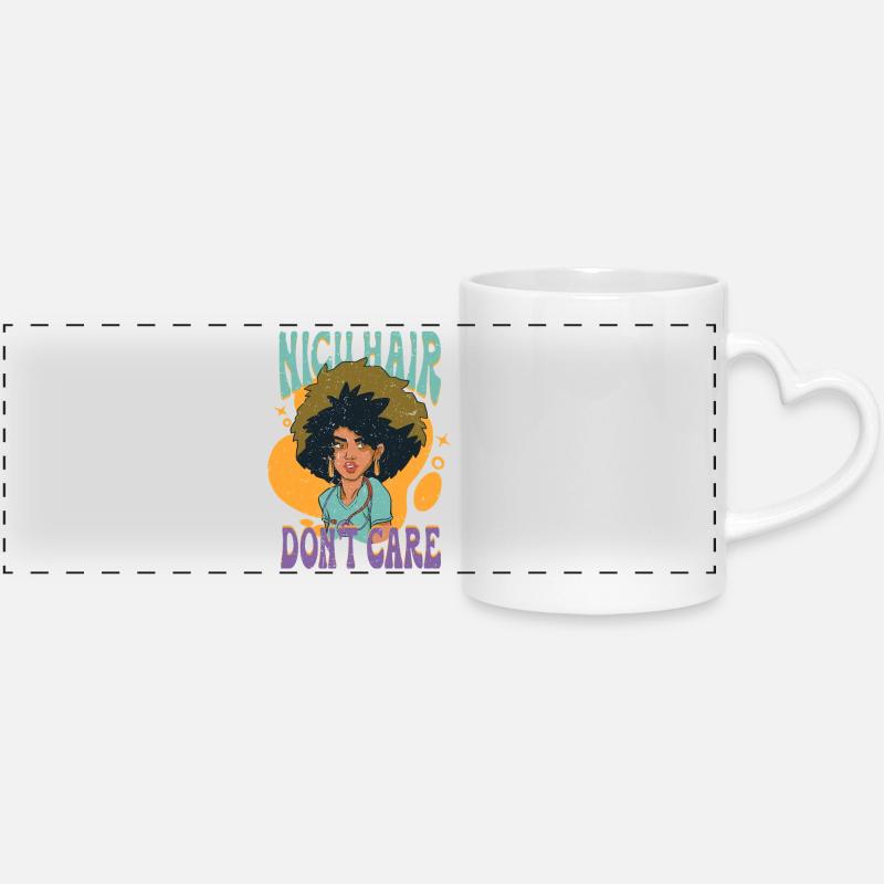 NICU Nurse - Panoramic mug with heart handle - white