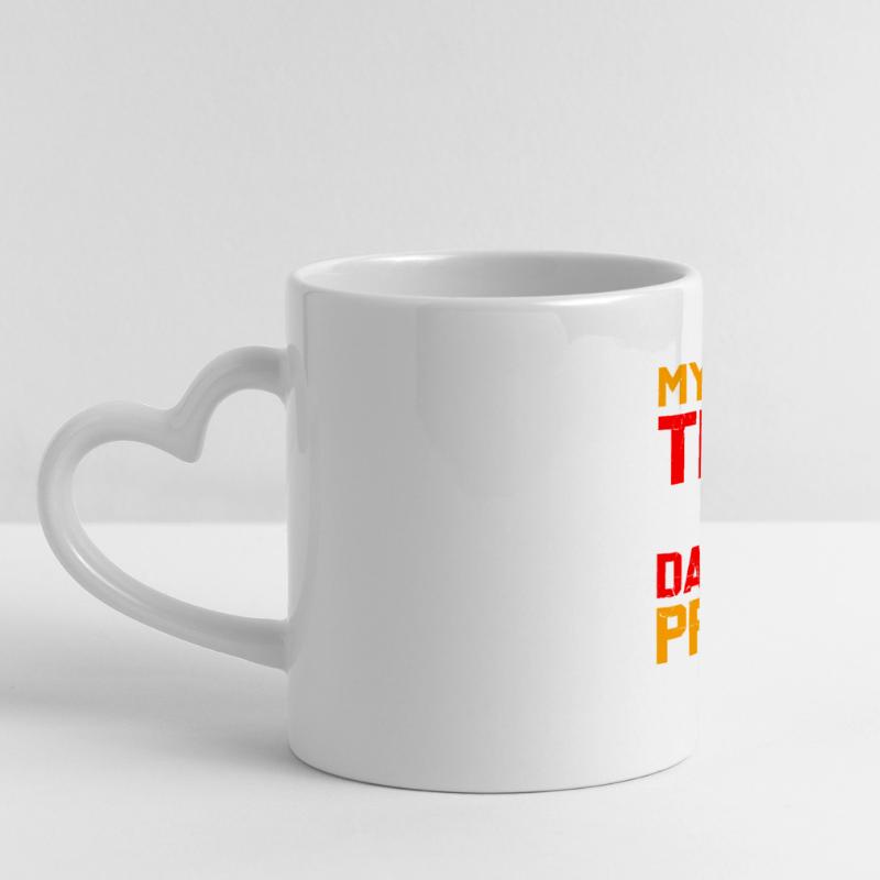 Darts Player Darts - My Drinking Team Has Darts Problems Panoramic mug with heart handle
