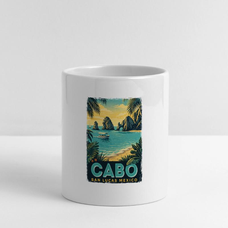 Cabo San Lucas Mexico Retro Spring Break Cruise Panoramakopp med hjerteformet hank