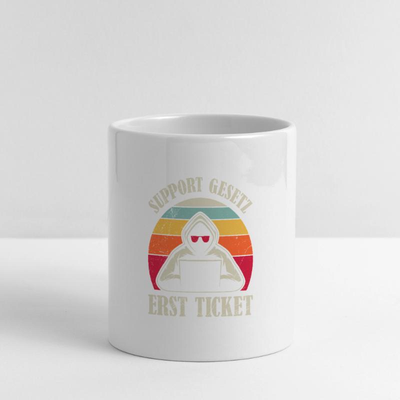 Computer Science Coder SUPPORT LAW FIRST TICKET Panoramic mug with heart handle