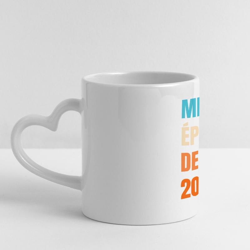 Bester Ehemann seit 2010 Geschenk-Ehemann Panoramatasse mit Herzhenkel