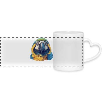 L’ère de l’ara - Mug panoramique avec anse en forme de cœur - blanc - Devant