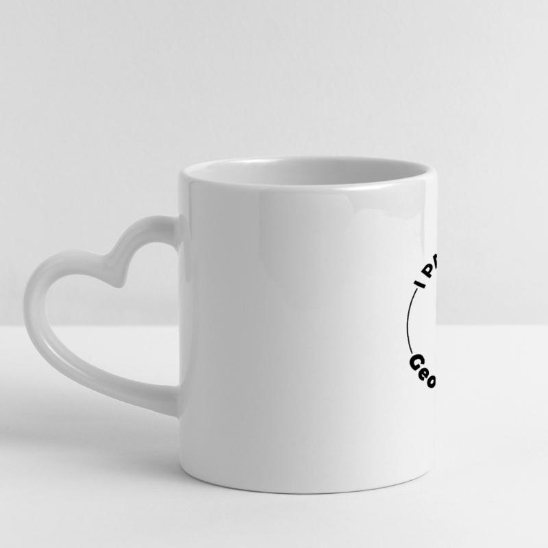 GeoDataFrames Pandas GIS Programmation Python Mug panoramique avec anse en forme de cœur