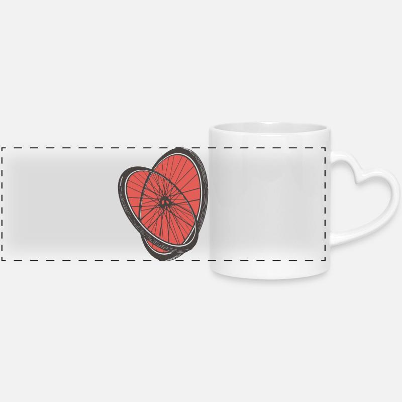 That s Amore - Panoramic mug with heart handle - white