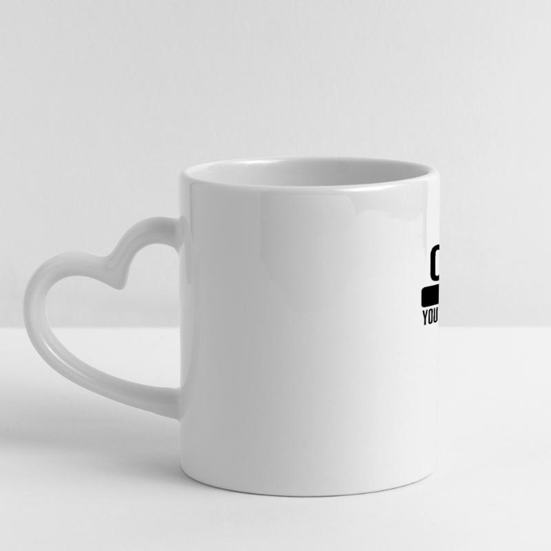 Déclaration de codage – Conception provocatrice du développeur Mug panoramique avec anse en forme de cœur