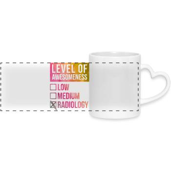 Radiology - Panoramic mug with heart handle - white - Front