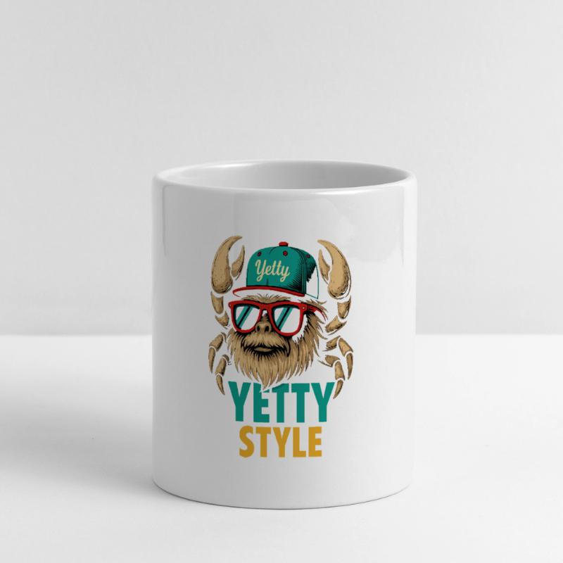 Yetty Style Yeti Graphic Panoramatasse mit Herzhenkel