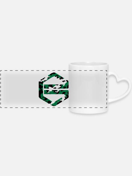 FC Groningen - Panoramatasse mit Herzhenkel - Weiß