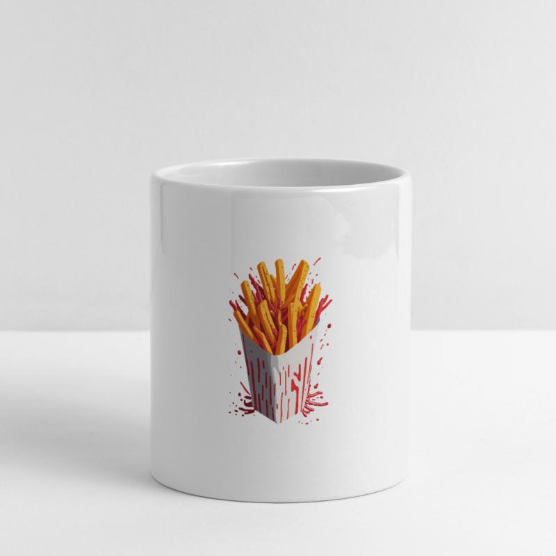 Explosive Chips Panoramatasse mit Herzhenkel