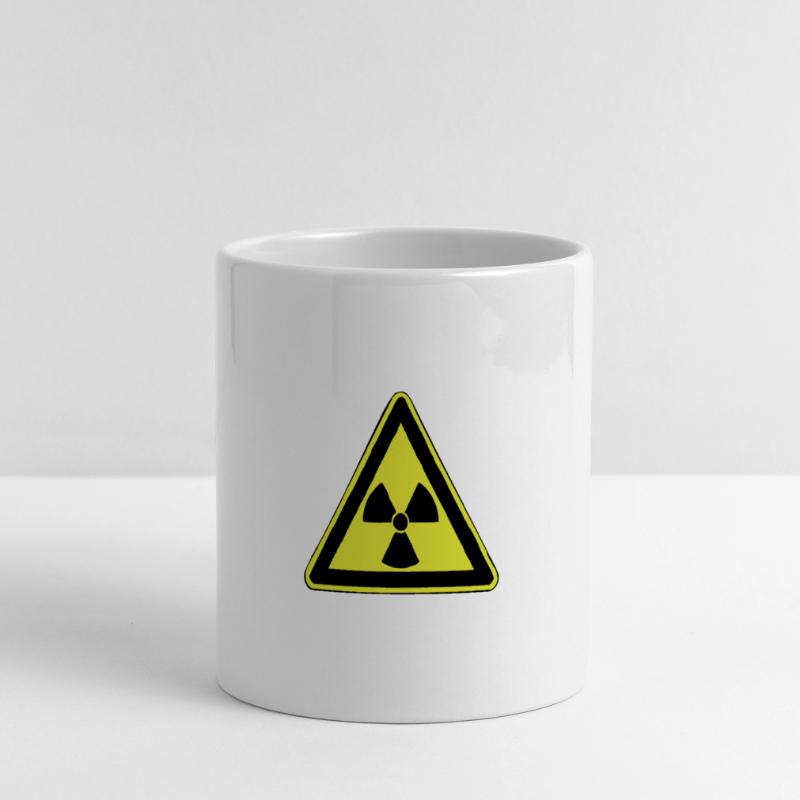 Radioactive Panoramic mug with heart handle