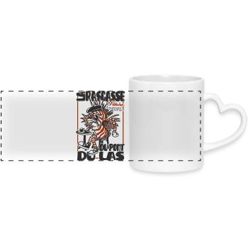 La Rascasse du Pont-du-Las, Mascotte Toulon - Mug panoramique avec anse en forme de cœur - blanc - Devant