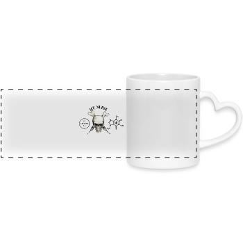 Infirmière en soins intensifs Caféine - Mug panoramique avec anse en forme de cœur - blanc - Devant