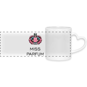 Miss Parfum - Super-héroïne - Mug panoramique avec anse en forme de cœur - blanc - Devant