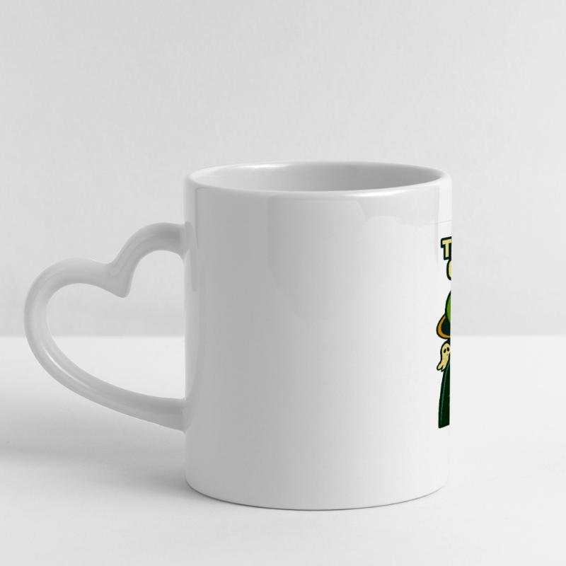 Alien Halloween T-Shirt – Süßes oder Saures... oder... Panoramatasse mit Herzhenkel