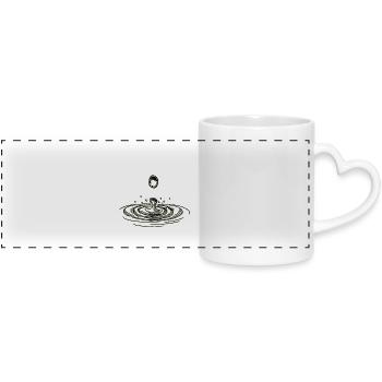 Ripple Clothing - Panoramic mug with heart handle - white - Front