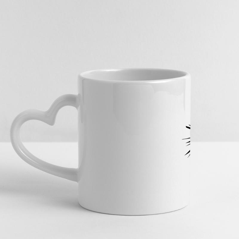 Explosion destruction blast design Panoramic mug with heart handle
