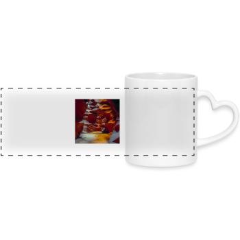 Antelope Canyon - Panoramic mug with heart handle - white - Front