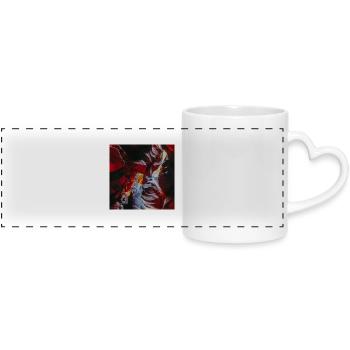 Antelope Canyon - Panoramic mug with heart handle - white - Front