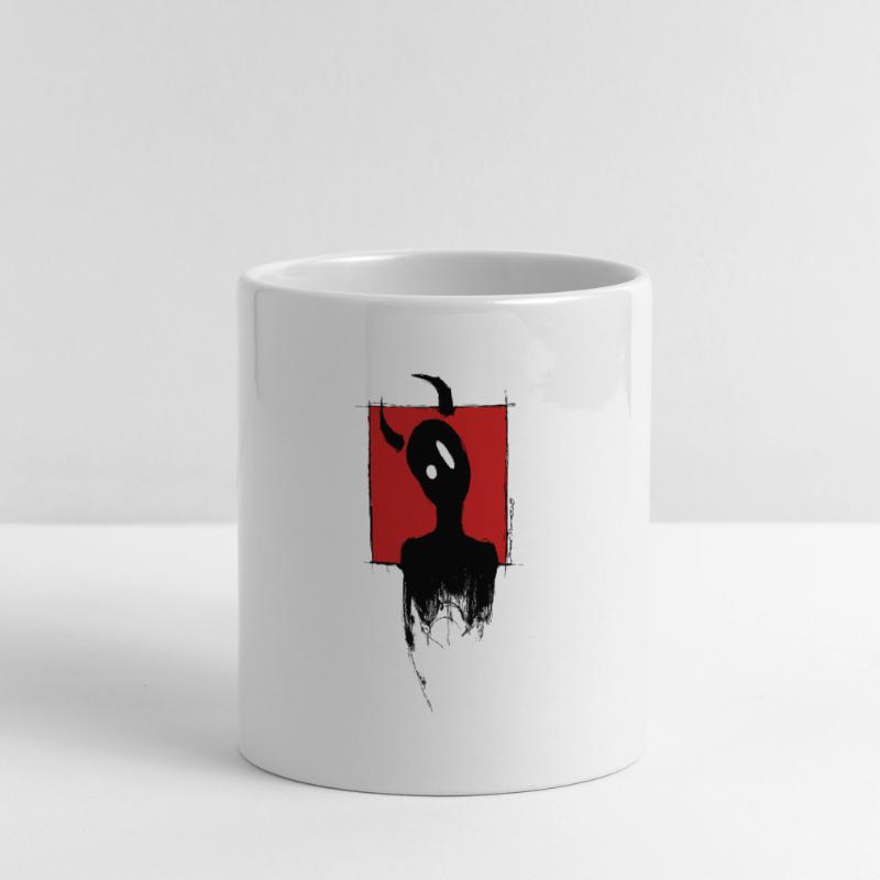 Devil Boy Mug panoramique avec anse en forme de cœur