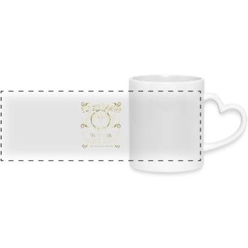 Surströmming T Shirt Viking Sushi - Mug panoramique avec anse en forme de cœur - blanc - Devant
