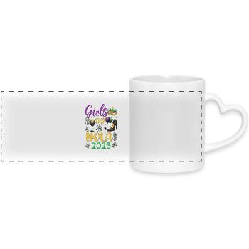 Voyage entre filles NOLA 2025 - Mug panoramique avec anse en forme de cœur - blanc - Devant