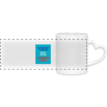 SUPERIORITY COMPLEX - Mug panoramique avec anse en forme de cœur - blanc - Devant
