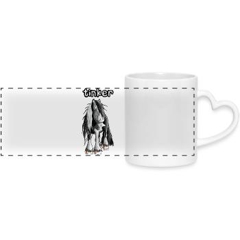 Funny Irish Tinker - Mug panoramique avec anse en forme de cœur - blanc - Devant