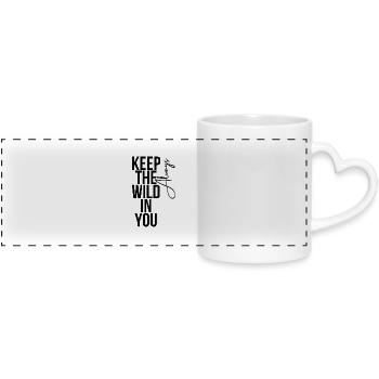 Gardez la nature en vous toujours – Avent inspirant - Mug panoramique avec anse en forme de cœur - blanc - Devant