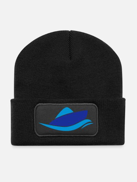 Boot - Recycelte Patch Beanie - Schwarz