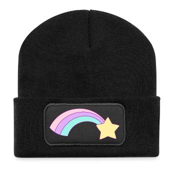arc en ciel - Beanie recyclé à patch - noir - Devant