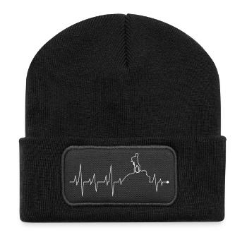 Cliffside Pulse Explorer - Recycelte Patch Beanie - Schwarz - Vorne