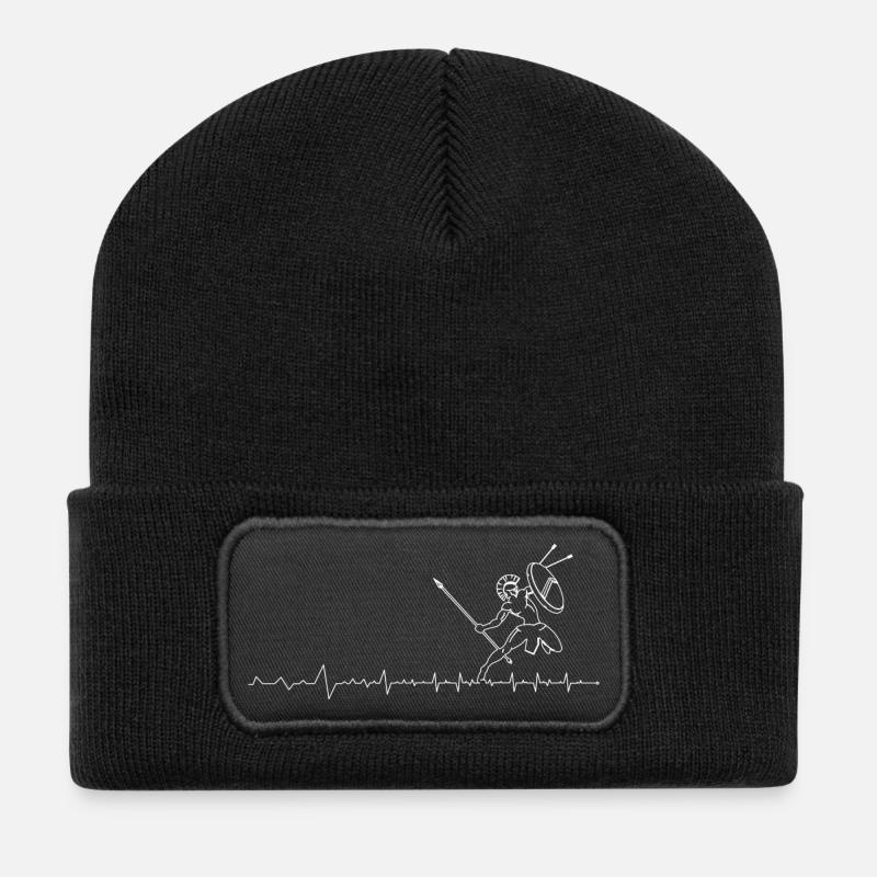 Heartbeat Warrior Sprint - Recycled Patch Beanie - black