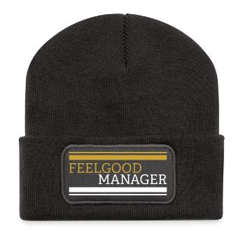 Feelgood manager tshirt - Recycled Patch Beanie - dark grey - Front