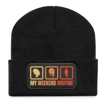 Rugby Weekend - Recycled Patch Beanie - black - Front