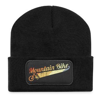 Vintage mountain bike - Recycled Patch Beanie - black - Front