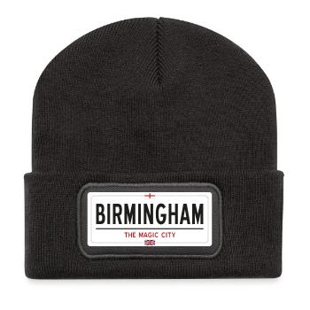 Birmingham place name sign - Recycled Patch Beanie - dark grey - Front