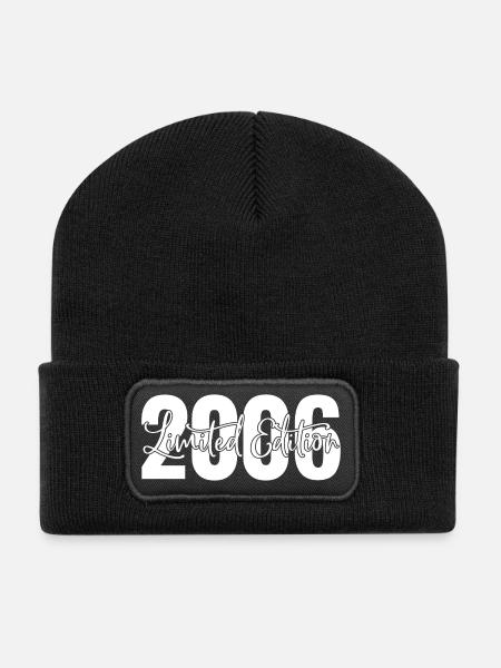 Limited Edition 2006 - Recycelte Patch Beanie - Schwarz