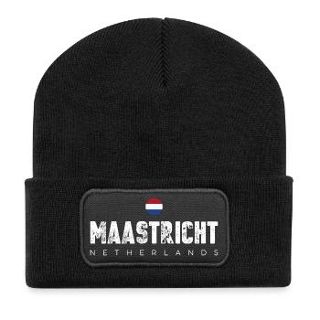 Maastricht - Recycled Patch Beanie - black - Front