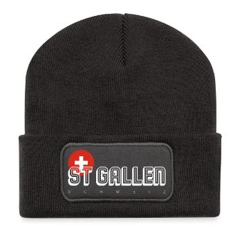 St gallen - Recycled Patch Beanie - dark grey - Front
