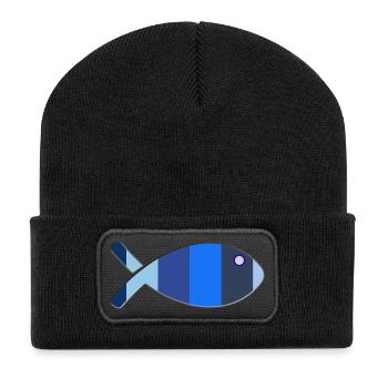 FISH - Recycled Patch Beanie - black - Front