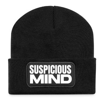 Suspicious Mind - Recycled Patch Beanie - black - Front