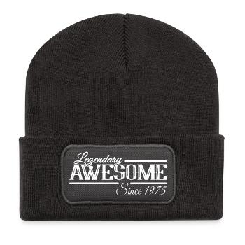 Legendary since 1975 Vintage - Recycled Patch Beanie - dark grey - Front