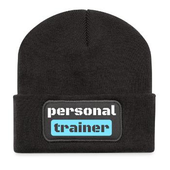 Personal Trainer Fitness Trainer - Recycled Patch Beanie - dark grey - Front