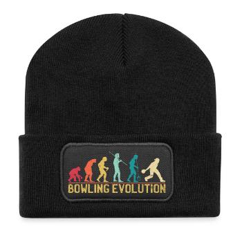 Affiche de voyage Bowlers Evolution - Beanie recyclé à patch - noir - Devant