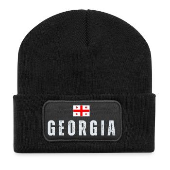 Drapeau géorgien, patriote géorgien - Beanie recyclé à patch - noir - Devant