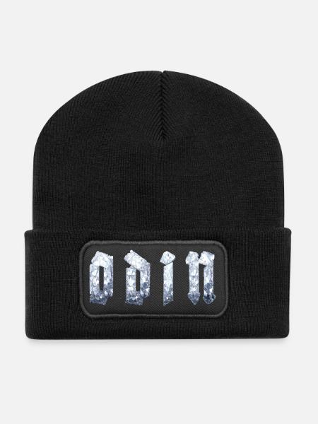 Odin - Recycelte Patch Beanie - Schwarz