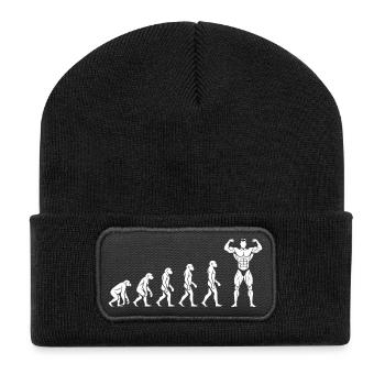 De l’évolution vers le pouvoir – la motivation pure - Beanie recyclé à patch - noir - Devant