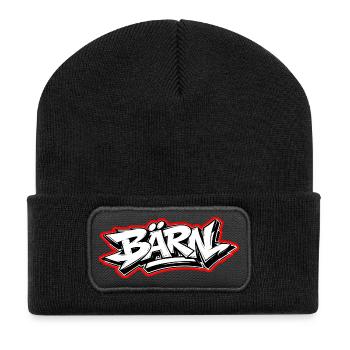 Bern Graffiti - Recycelte Patch Beanie - Schwarz - Vorne