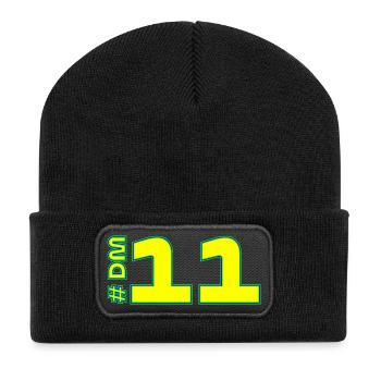 -DM11-2026 - Recycelte Patch Beanie - Schwarz - Vorne